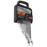 Juego de 11 llaves combinadas desde 1/4" hasta 7/8" truper..